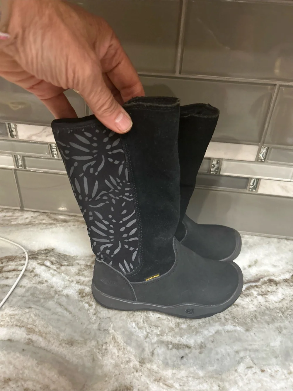 Keen Moxie Little Kids Waterproof Black Tall Winter Boots Size 9 Toddler Zipper